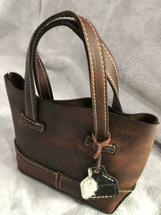 Little Mia Leather Purse - Brown Leather