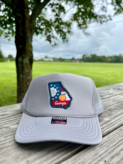 Georgia Woven Patch on Foam Trucker Hat | Occasion Georgia Woven Patch on Foam Trucker Hat