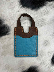 Leather Boot Wallet With Snap Strap