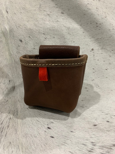 Small Leather Shotgun Shell Bag With Belt Loop