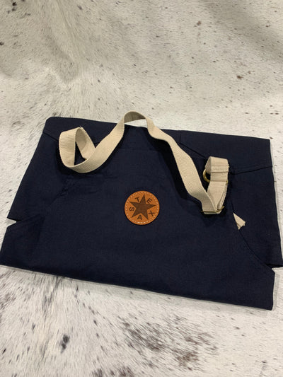 Custom Apron with Leather Patch