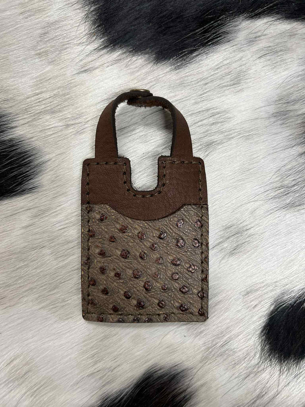 Leather Boot Wallet With Snap Strap