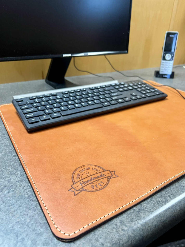 Leather Desk Mat With Your Custom Logo