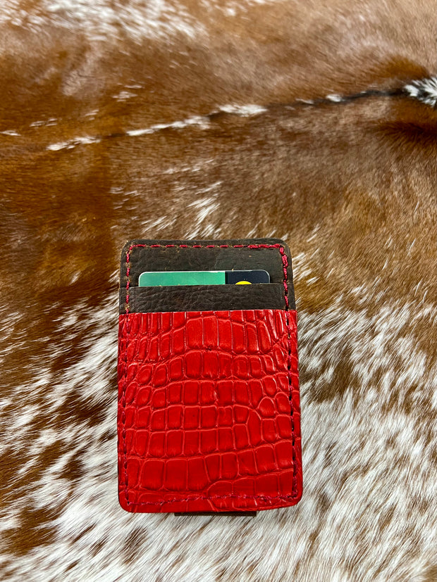 Lil' Hefe Red Alligator Wallet