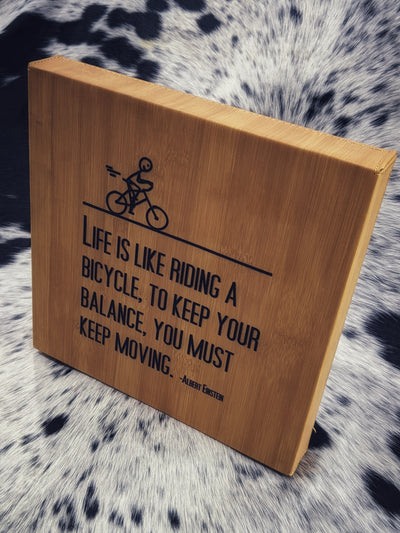 Life is Like Riding a Bike 10" x 10" Frame