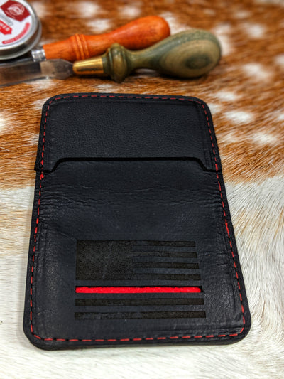 Fireman Red Leather Wallet