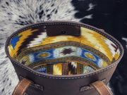 "Kristi Golden Aztec" Leather Purse
