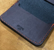 "Big Dan" Leather Wallet - Color: Brown Leather with Custom Logo