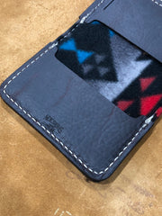 "Big Dan" Leather Wallet - Color: Brown Leather with Custom Logo