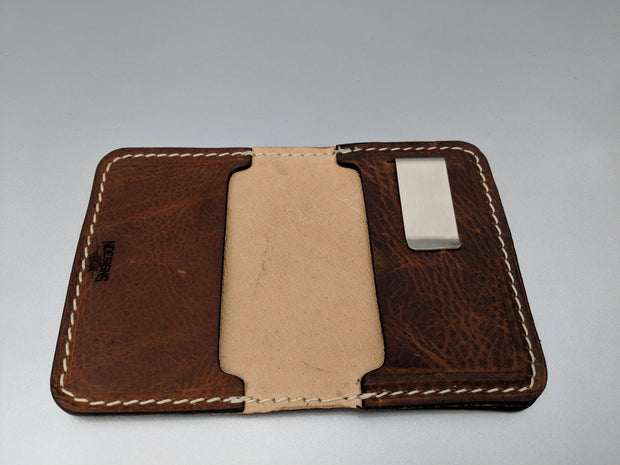 Bowfishing Lever Bow Leather Wallet