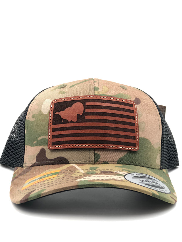 Turkey Flag Leather Patch Hat