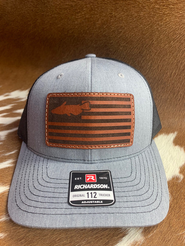 Catfish Flag Leather Patch Hat
