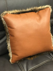 Natural Beaver Pillow 18" x 18"