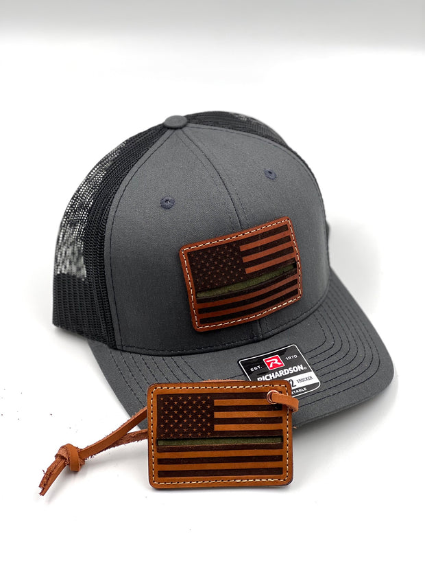 Thin Green Line Hat and Keychain Combo